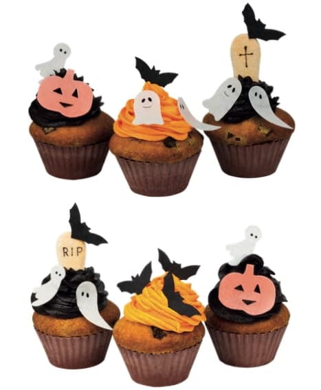 Halloween vaffeldekorationer sæt med 25