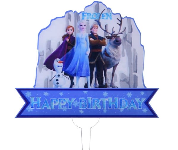 Grattis på födelsedagen Frost akryl topping