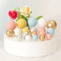 Miniatyrbillede 3 af 3: Dekorationskugler på en hakke Glitter Sort Topper