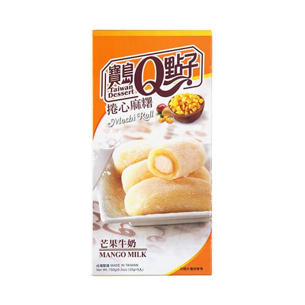 Taiwan Dessert Mochi Mango Roll 150g