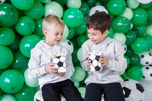 Popcorn-laatikot JALKAPALLO 6 kpl laatikko