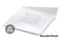 Miniatyrbillede 1 af 3: Monoportion Banquette-base 83x83mm/25 stk. hvid