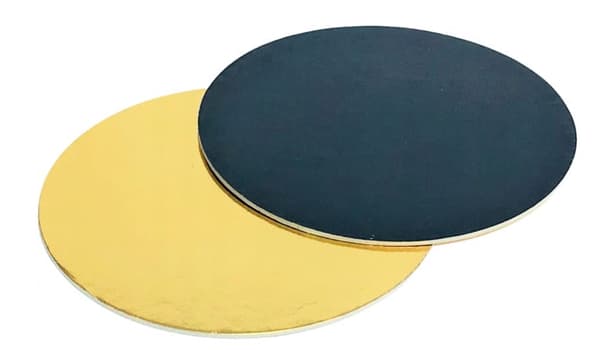 Tårtbotten 16 cm MEGA RIGID GULD-SVART