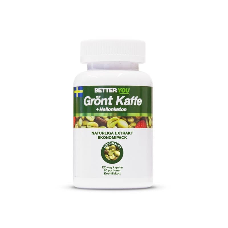 Grönt kaffe & Hallonketon 120k