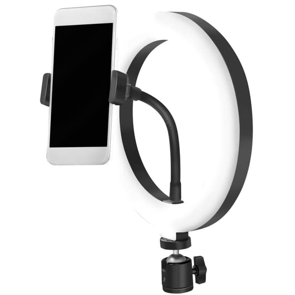 LogiLink Ringlys for smarttelefon Ø20 cm uten stativ