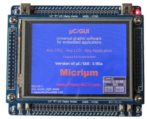 HY-Mini-kort med STM32F103VCT6 + LCD 3,2"" (miniSTM32_02)