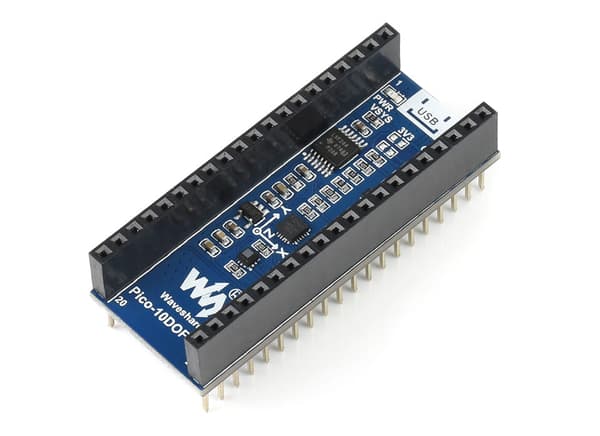 10-DOF IMU-sensor för Raspberry Pi Pico Accelerometer Barometer