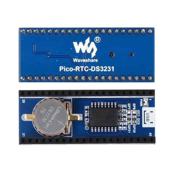 RTC-modul med DS3231 til Raspberry Pi Pico