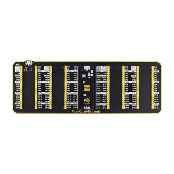 Quad-udvidelse - Quad-portudvidelse til Raspberry Pi Pico