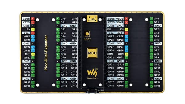 Dobbelt expander - Dobbeltportsudvidelse til Raspberry Pi Pico