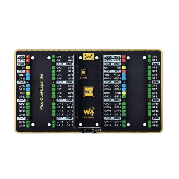 Dobbelt expander - Dobbeltportsudvidelse til Raspberry Pi Pico
