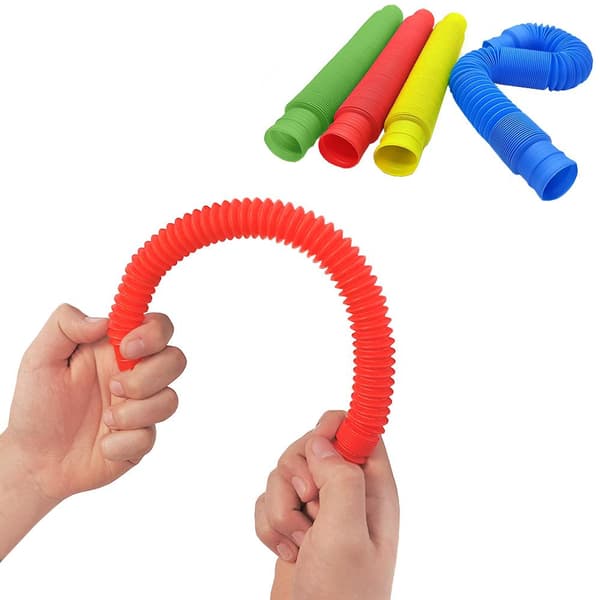 4-Pak - Pop Tube - Fidget Toys - Leke / Sensorisk