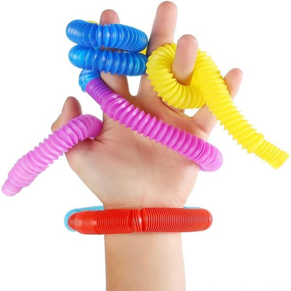 4-Pak - Pop Tube - Fidget Toys - Leke / Sensorisk