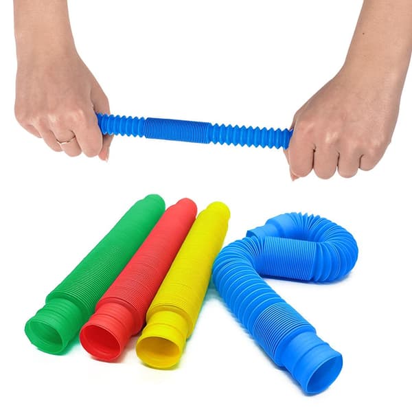 4-Pak - Pop Tube - Fidget Toys - Leke / Sensorisk
