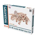 Miniatyrbild 2 av 3: Byggspel - Triceratops - Mekaniskt träpussel - Brun - 14 år och uppåt - Inomhus