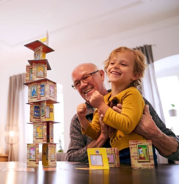 Brädspel - HABA - Rhino Hero - 3D-konstruktion - Från 5 år