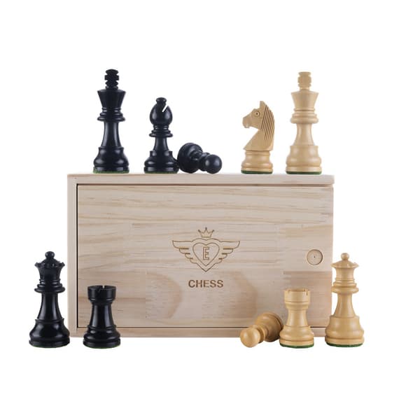 Longfield Chess Set  Black Maple 50 mm