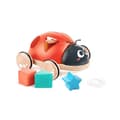 Miniatyrbild 1 av 3: Nyckelpiga att dra formsorterare - Hape - SHAPE SORTER LADYBUG - Formlåda - Draleksak