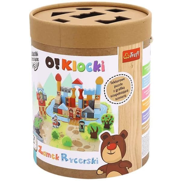 Träblockspel - TREFL - Trefl O!Blocks Knight's Castle - Flerfärgad - Blandat - 24 månader - 2 år