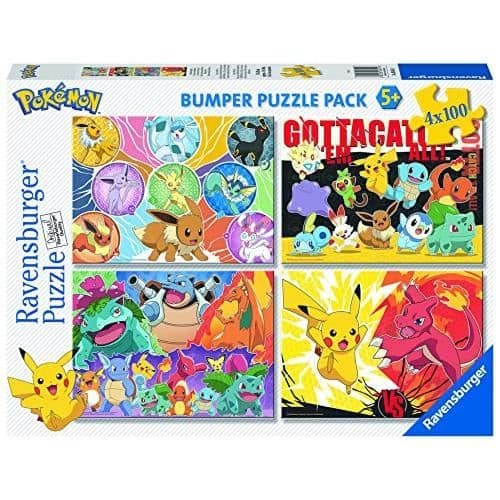Pussel - RAVENSBURGER - Bumper Pack Poke'mon - 4100 bitar - Flerfärgad - Gul