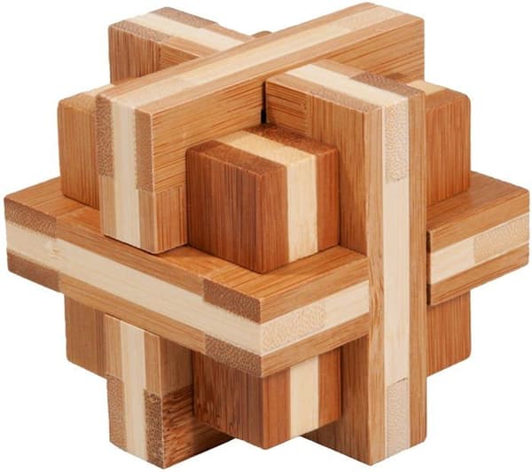 Logikspel - GIGAMIC - Bambu Cross Head Breaker - Svårighetsgrad 5/5 - För barn från 8 år och uppåt