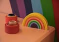 Miniatyrbild 4 av 6: Little L - Multicolored Silicone Rainbow - COOL KIDS PROJEKT