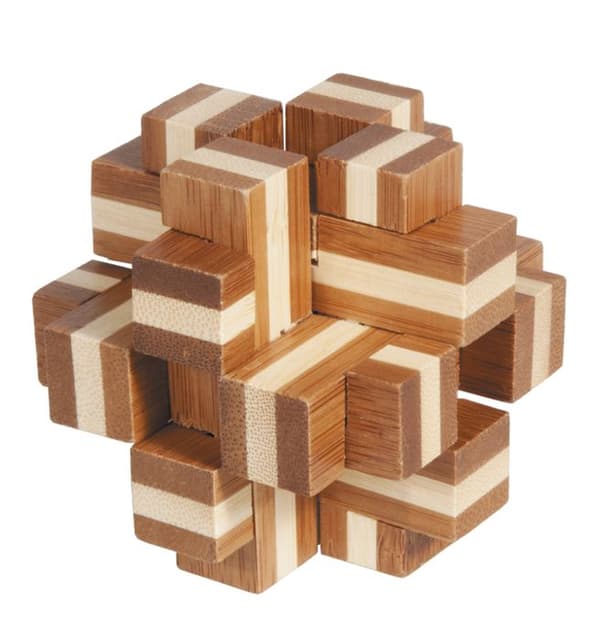 Fridolin - Bamboo Cross Cube Puzzle