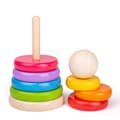 Miniatyrbild 3 av 4: Bigjigs Toys My First Wooden Rainbow Stacker - Staplingsringar