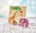Miniatyrbild 3 av 3: Zoobyggande spel - SELECTA - 5 stycken - För barn från 18 månader och uppåt - Flerfärgad
