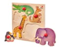 Miniatyrbild 2 av 3: Zoobyggande spel - SELECTA - 5 stycken - För barn från 18 månader och uppåt - Flerfärgad