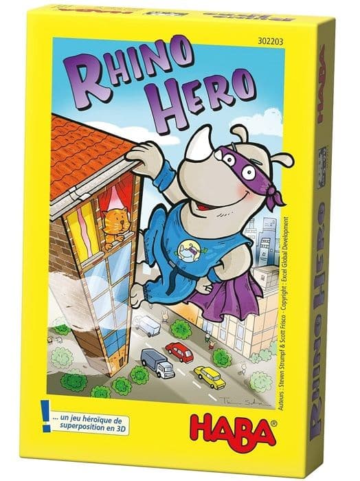 Brädspel - HABA - Rhino Hero - 3D-konstruktion - Från 5 år