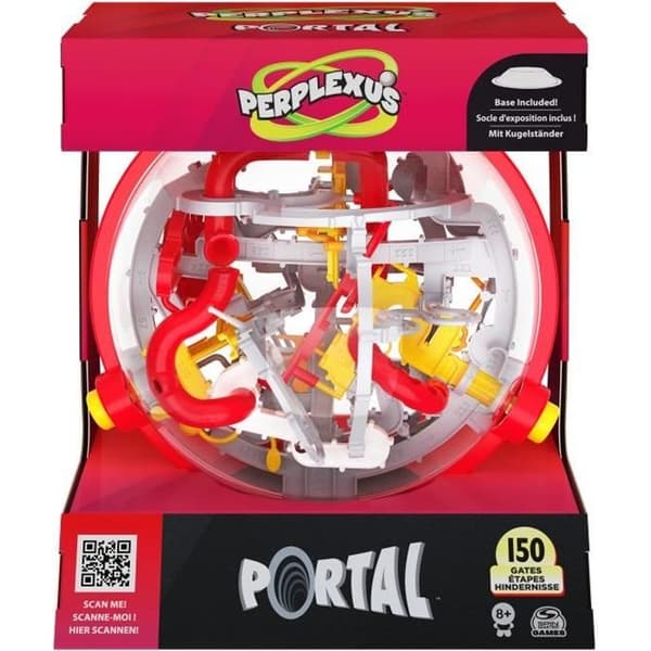 Perplexus Portal 3D Maze - SPIN MASTER - 150 utmaningar, 50 portaler och 3 knappar