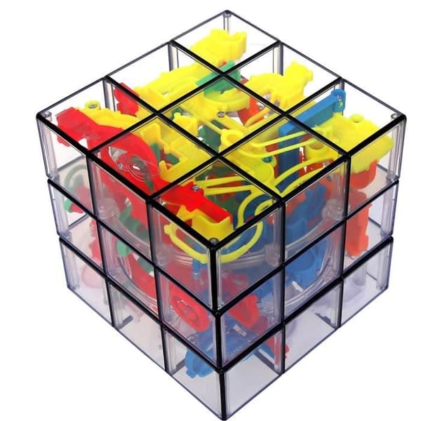 Perplexus - Rubiks 3x3 - 3D Labyrintkurs - Action- och reflexspel - Leksak för barn från 8 år och uppåt