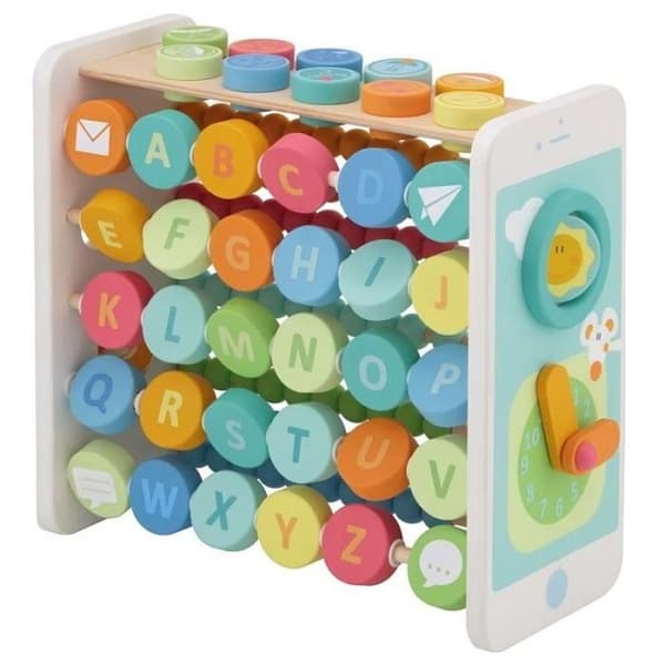 4 i 1 träinlärningsspel - SEVI - Abacus and Alphabet 2.0 - Barn - Blandat - Från 3 år - Flerfärgad