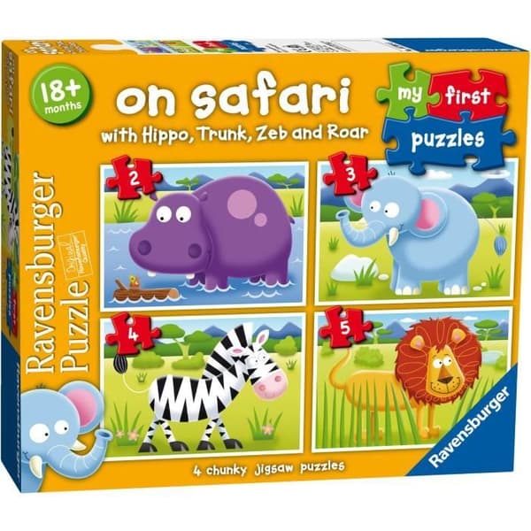 Ravensburger On Safari My First Puzzle (2,3,4,5st)
