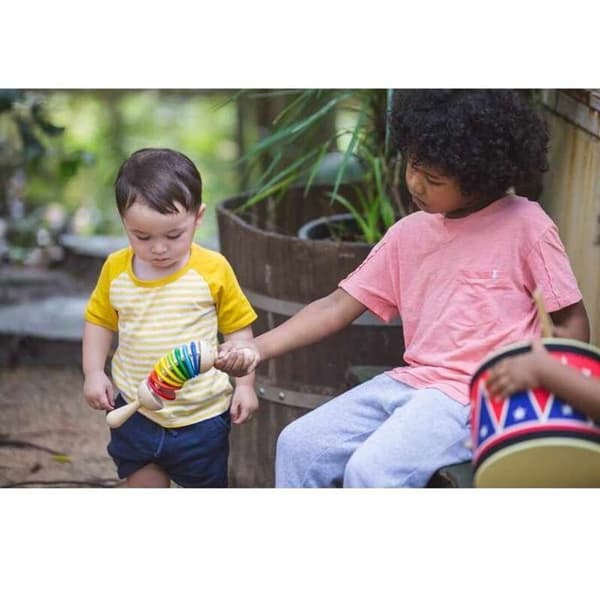Träleksak - PLAN TOYS - Klackskor - Unisex - 18 månader - Röd