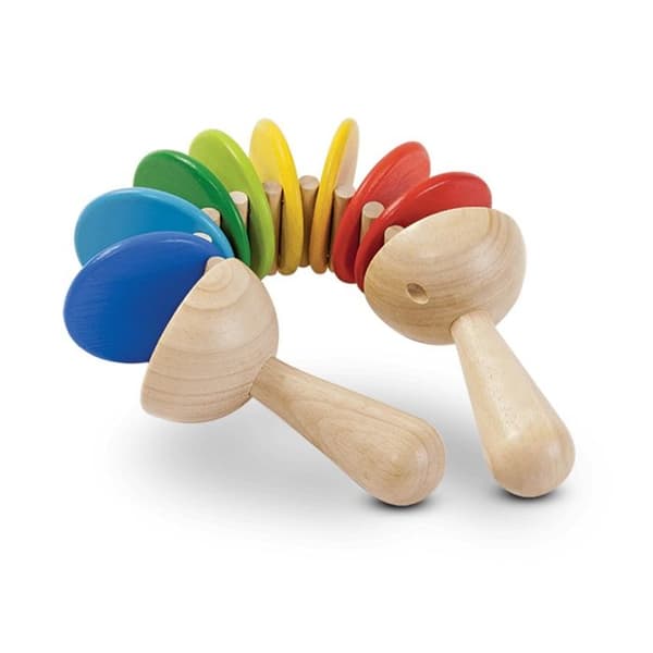 Träleksak - PLAN TOYS - Klackskor - Unisex - 18 månader - Röd