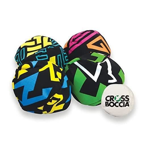 Tygkastningsspel - CROSSBOCCIA - 970828 Soft Boule Set Family Pack Pro - För 4 spelare - Färgglad