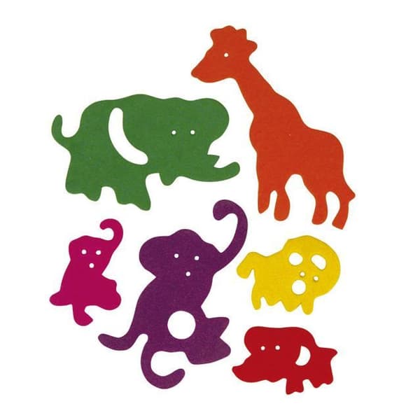 Crepla - Zoo 6 former - Sortiment - 3 till 8,5 cm...