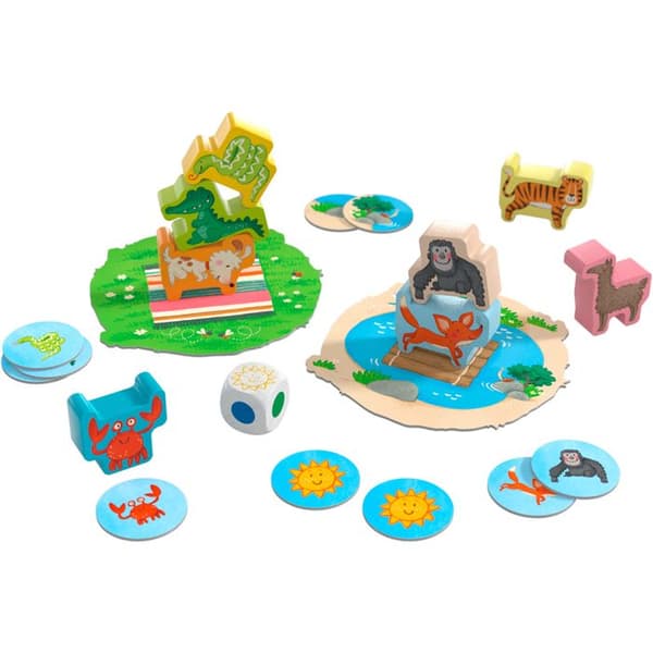 HABA - Mina första spel - Junior Animal Pyramid - Skicklighetsspel - 2 år och uppåt