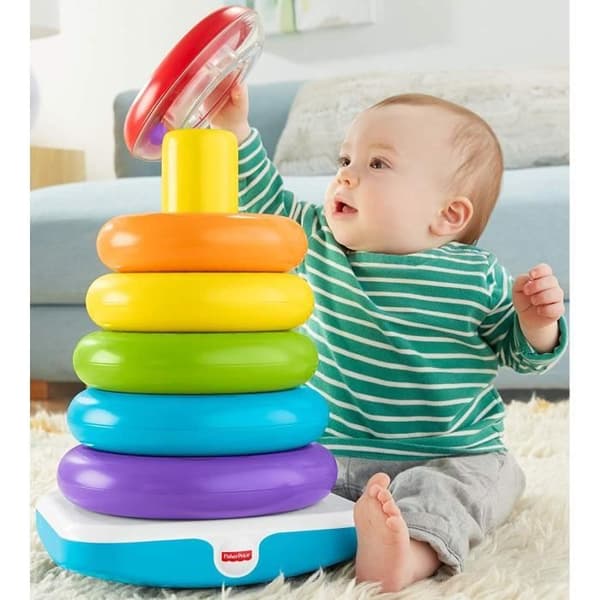 Fisher-Price - Giant Rainbow Pyramid - Early Learning Toy - Från 12 månader GJW15