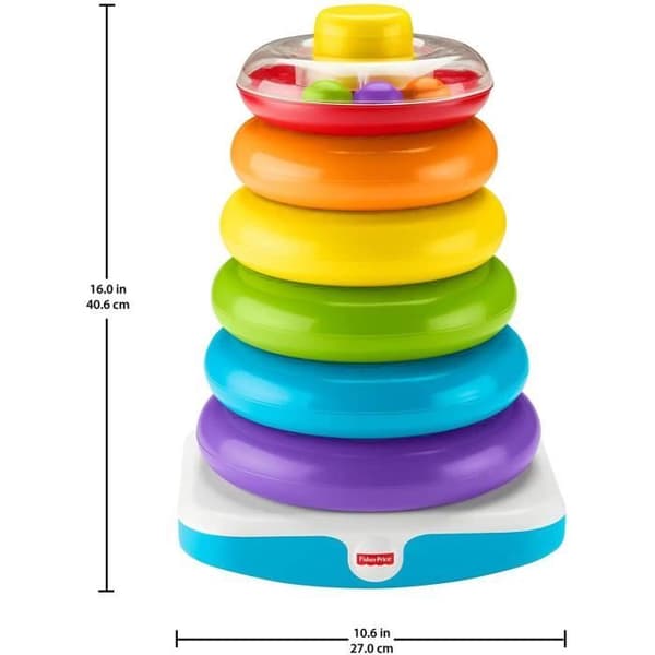 Fisher-Price - Giant Rainbow Pyramid - Early Learning Toy - Från 12 månader GJW15