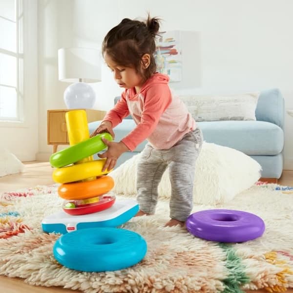 Fisher-Price - Giant Rainbow Pyramid - Early Learning Toy - Från 12 månader GJW15