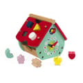 Miniatyrbild 3 av 4: JANOD - Baby Forest form hus (trä) - Pedagogisk leksak - Röd - Från 18 månader