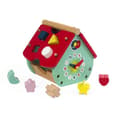 Miniatyrbild 1 av 4: JANOD - Baby Forest form hus (trä) - Pedagogisk leksak - Röd - Från 18 månader