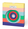 Miniatyrbild 4 av 4: Väckande leksaker - LITTLE L - Färgade cirklar i silikon - 5 cirklar och 1 bas - Gul - 12 månader och uppåt