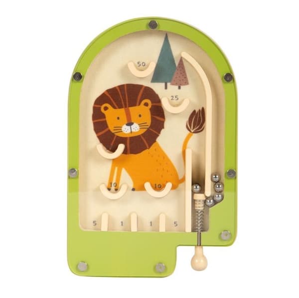 Spel med skicklighet - Small foot company - Mini flipperspel Lejon - Trä - 3 år - Kompakt