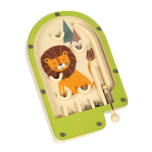 Spel med skicklighet - Small foot company - Mini flipperspel Lejon - Trä - 3 år - Kompakt