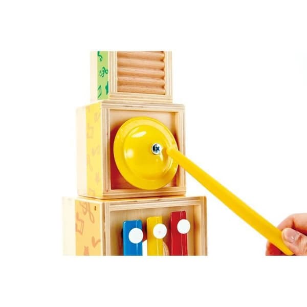 Häckande speldosor - Hape - 5 träinstrument - För barn från 18 månader