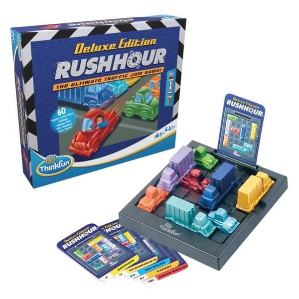 Rush Hour Deluxe - Ravensburger - Think Fun-pussel - 60 utmaningar 5 nivåer - från 8 år och uppåt